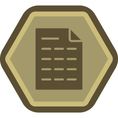 Belge. Web simgesi basit illüstrasyon