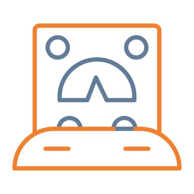 Yüzü. Web simgesi basit tasarım