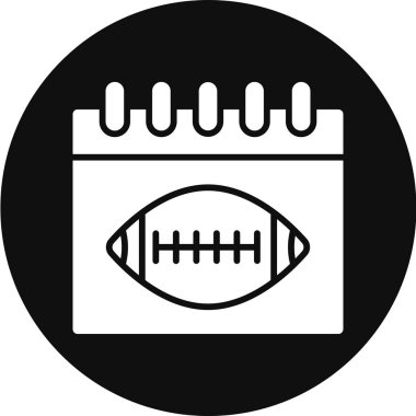 football vector glyph icon design
