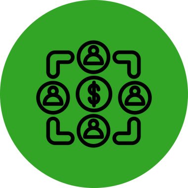 para vektörü simgesi modern illüstrasyon