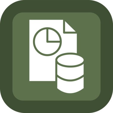 veritabanı simgesi, beyaz arkaplan üzerindeki illüstrasyon tasarım vektörü