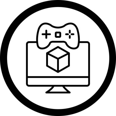 oyun simgesi, vektör illüstrasyonu
