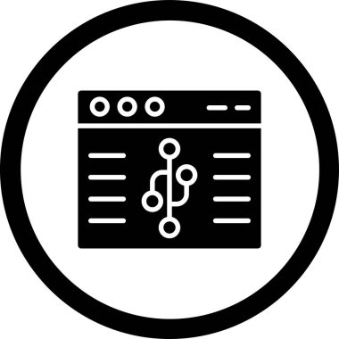 Sunucu. Web simgesi basit tasarım