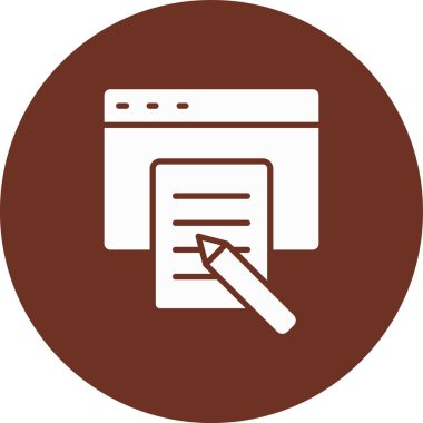 belge simgesi, modern vektör illüstrasyon tasarımı