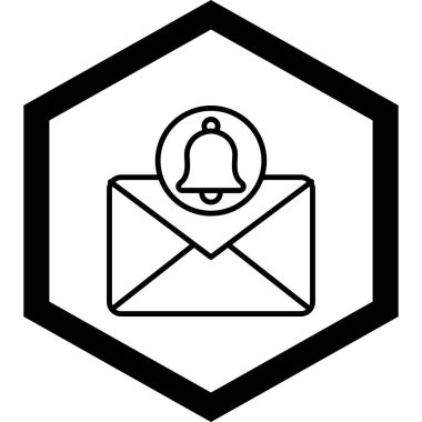 zarf e- posta simgesi, vektör illüstrasyonu