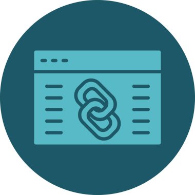 Web sayfası. Web simgesi basit illüstrasyon