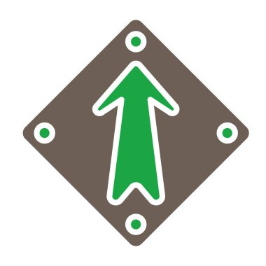 ok yukarı işaret vektörü illüstrasyonu