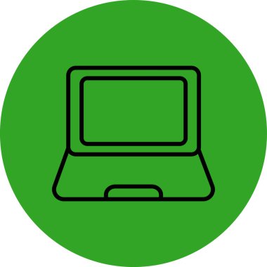 Bilgisayar. Web simgesi basit illüstrasyon