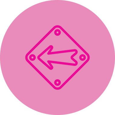 Eğilim biçimi izole edilmiş arkaplanda ok simgesi