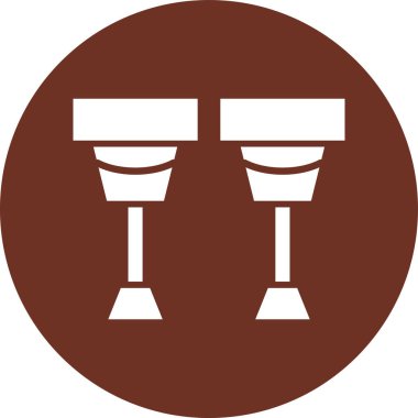 Tahta bir masanın vektör illüstrasyonu