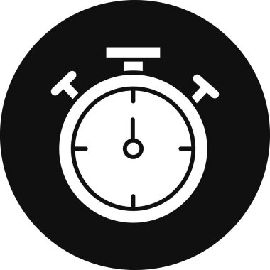 Saat simgesi vektör illüstrasyonu