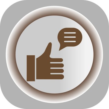 trend biçimi izole edilmiş arkaplanda başparmak simgesi