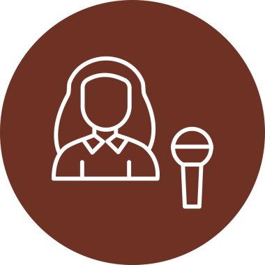 Kadın simgesinin vektör illüstrasyonu