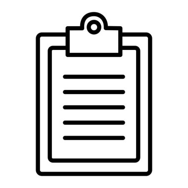 kağıt belge simgesi, vektör illüstrasyonu