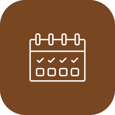 Takvim simgesi, vektör çizimi