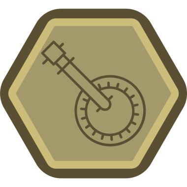 Bir pusula simgesinin vektör illüstrasyonu