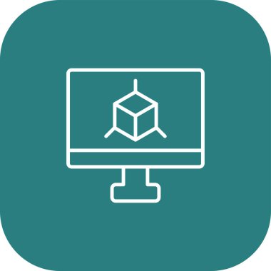 bilgisayar simgesi vektör illüstrasyonu