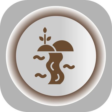 Eşsiz Bitki Vektörü Kabartma Simgesi