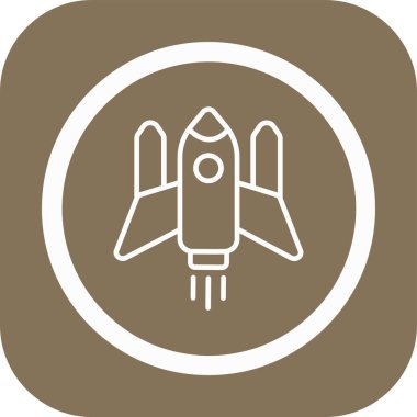 Roketin vektör çizimi