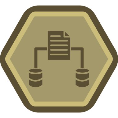 sunucu düz simgesi, vektör illüstrasyonu