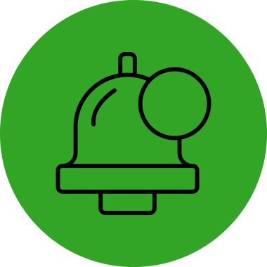 Zil. Web simgesi basit illüstrasyon