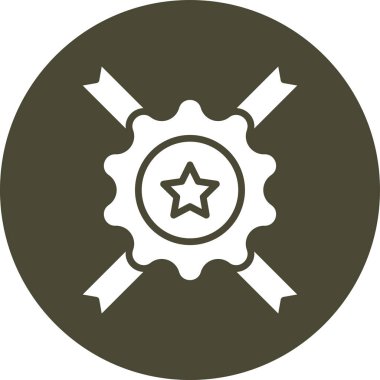 Bir yıldız simgesinin vektör illüstrasyonu