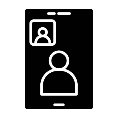 Akıllı telefonun vektör simgesi, insanların uygulaması, akıllı telefon