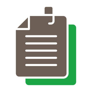 Yapışkan notlar simgesi, vektör çizim