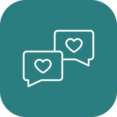 Sohbet simgesi vektör illüstrasyonu