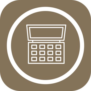 Soyut arkaplan gruplandırılmış hesap makinesi simgesi