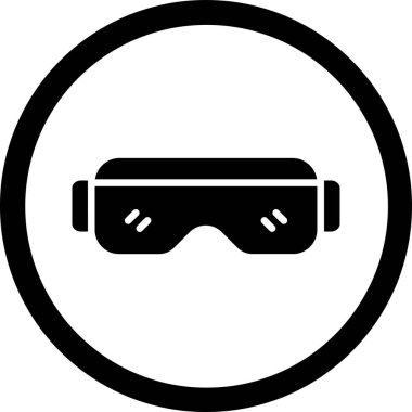 gözlük simgesinin vektör illüstrasyonu