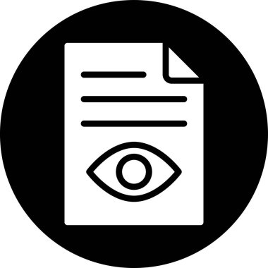 Göz simgesi vektör illüstrasyonu