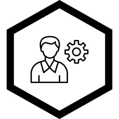 iş konsepti ikon vektör illüstrasyonu