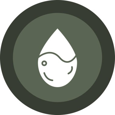 Su damlası. Web simgesi basit illüstrasyon