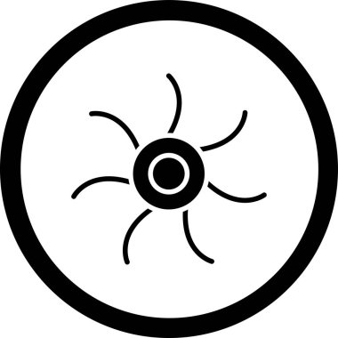 fan simgesi vektör illüstrasyonu