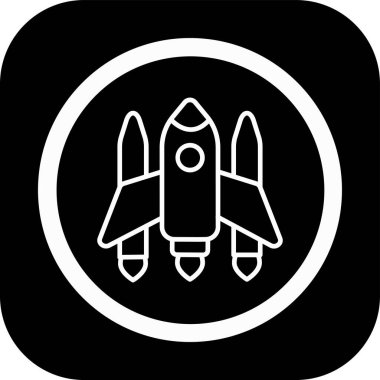 Roket simge vektör çizim