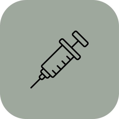 Şırınga web simgesi, vektör çizim