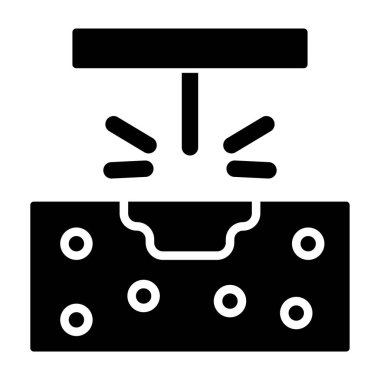 Yazıcı. Web simgesi basit illüstrasyon