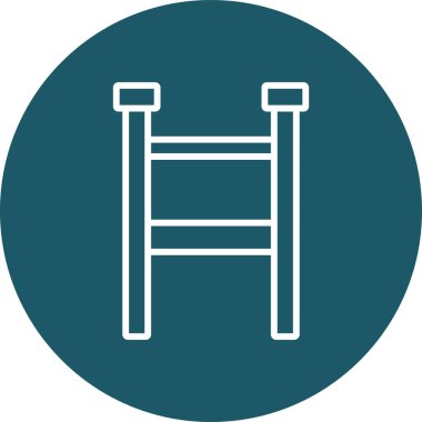 Sandalye simge. Sandalye vektör simgesi web için basit örnek