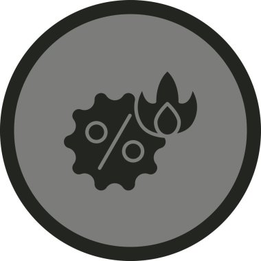 İndirim simgesi vektör illüstrasyonu