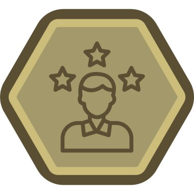 Rozet. Web simgesi basit illüstrasyon