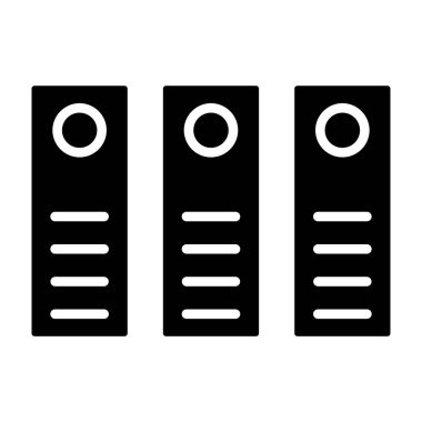 sunucu vektörü düz simgesi