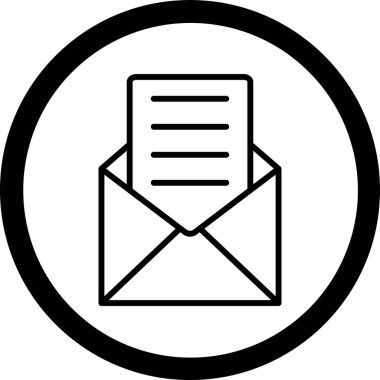 E- posta simgesi vektör illüstrasyonu