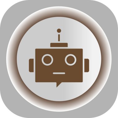 Robot simgesi, vektör çizimi