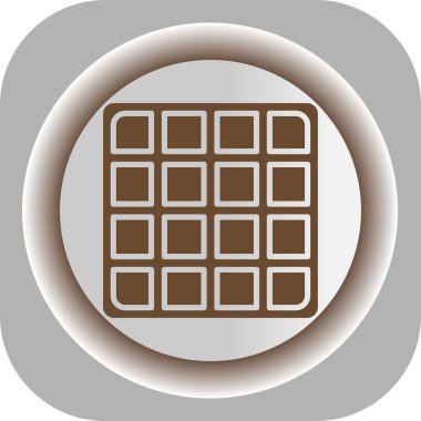 çikolata parçacıklı vektör simgesi