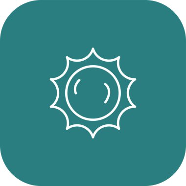 Güzel Güneş Kabartma Vektörü Simgesi