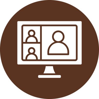 Bir grup insan simgesinin vektör çizimi