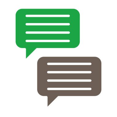 kabarcık sohbet vektör simgesi