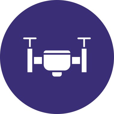 Drone simgesinin vektör illüstrasyonu