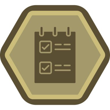 Kontrol listesi simgesi vektör illüstrasyonu